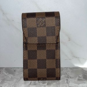 Louis Vuitton damier checkered cigarette case pouch